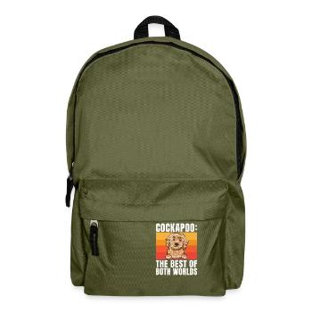 Cockapoo Gifts - Backpack - olive green - Front