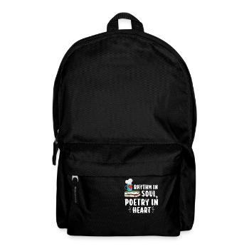 Poetry Slam Schriftsteller Poet Literatur Slam - Rucksack - Schwarz - Vorne