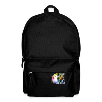 Wenn Sie ein Softeis wollen, holen Sie sich Eis - Rucksack - Schwarz - Vorne