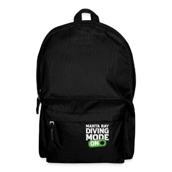 Manta Ray Diving Mode On Scube Diver Pacific Rays - Rucksack - Schwarz - Vorne
