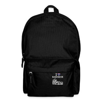 Ich liebe Bangkok Kolosseum Wortspiel Thailand Herz Flagge - Rucksack - Schwarz - Vorne