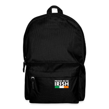 Proud To Be Irish Ireland Irish Flag - Backpack - black - Front