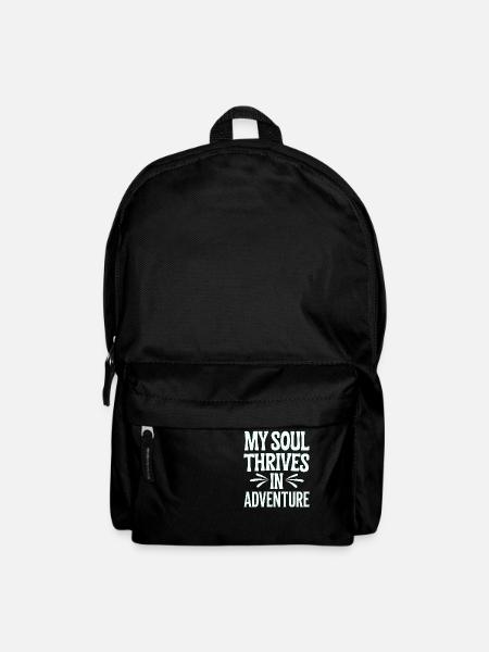 Mein Wesen Blüht Im Abenteuer Schütze Sternzeichen - Rucksack - Schwarz