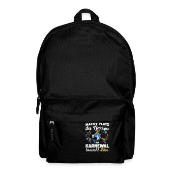 Konfetti Fasching Karneval Spaß Design - Rucksack - Schwarz - Vorne