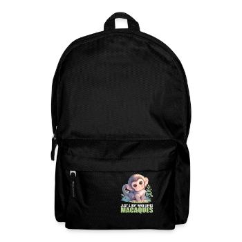 Makaken Makake - Rucksack - Schwarz - Vorne