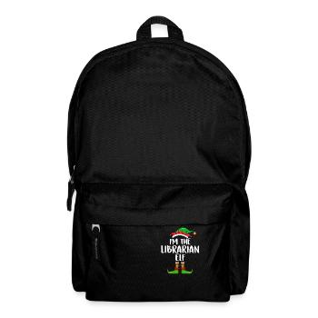 Je suis le bibliothécaire Chemise elfe assortie famille - Sac à dos - noir - Devant