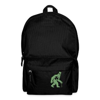 Bigfoot Leprechaun Hat Shamrock St Patrick's Day - Backpack - black - Front