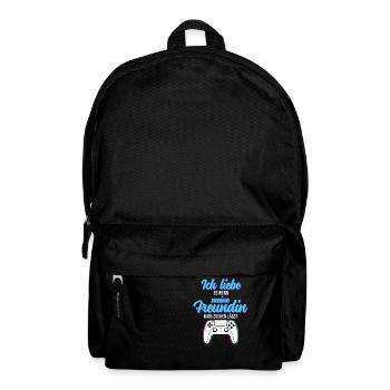 Gaming Liebe zur Freundin - Funny Geschenkidee - Rucksack - Schwarz - Vorne