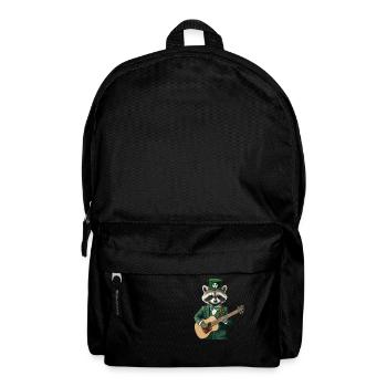 Waschbär - Rucksack - Schwarz - Vorne
