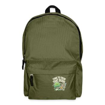 Zeit, den Busch zu stutzen - Rucksack - Olivgrün - Vorne