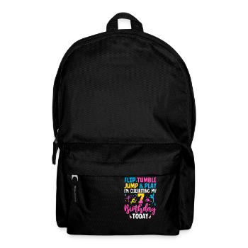 Gymnastics Birthday 7 years - Backpack - black - Front