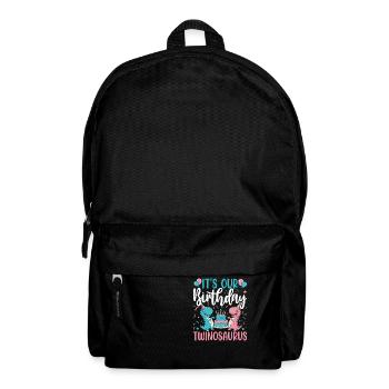 Twinosaurus Dino Birthday - Backpack - black - Front