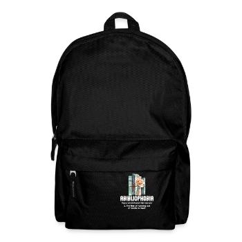 Abibliophobia Bookworm Reading Books - Backpack - black - Front