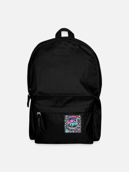 Warnung Girls Trip im Gange - Rucksack - Schwarz