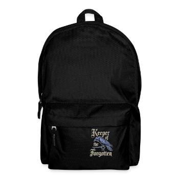 Gardien des oubliés avec corbeau et clé - Sac à dos - noir - Devant