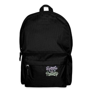 Atme Positivität Inspirierende Positivitätszitat - Backpack - black - Front