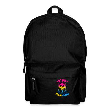 Im pan duh Design for a pansexual person - Rucksack - Schwarz - Vorne