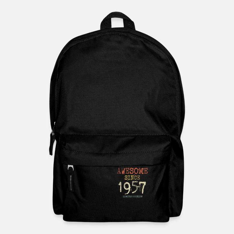 Awesome Since 1957 Birthday Retro - Backpack - black