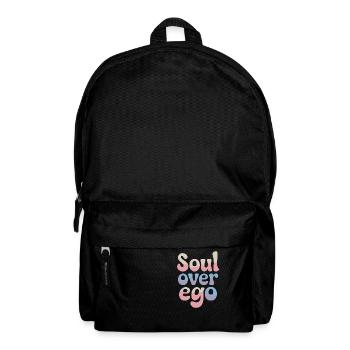 Seele Über Ego Spiritualitätszitat - Rucksack - Schwarz - Vorne