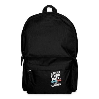 Ich Spreche Fließend Daten Und Sarkasmus - Rucksack - Schwarz - Vorne
