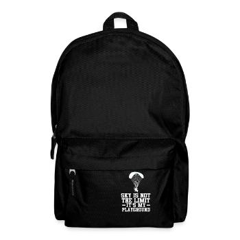 Le ciel n’est pas la limite, c’est mon terrain de jeu - Sac à dos - noir - Devant