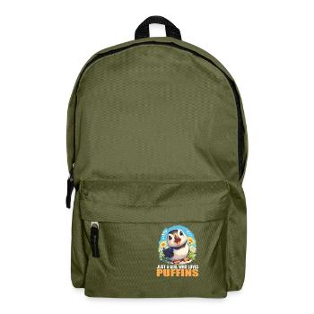 Puffin - Backpack - olive green - Front