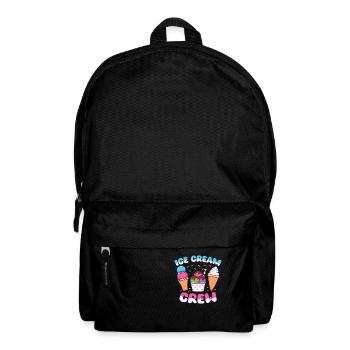Cream Summer Cream Funny Kids Popsicles - Backpack - black - Front