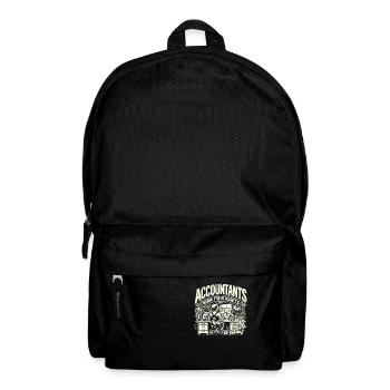 Buchhalter arbeiten ihr Vermögen ab - Rucksack - Schwarz - Vorne