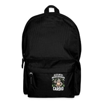Lustiges Gym Faultier Design - Rucksack - Schwarz - Vorne