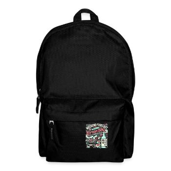 Wochenendvorhersage Koreanisches BBQ mit einer - Rucksack - Schwarz - Vorne