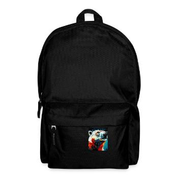 Polar Bear Portrait Polar Bear - Backpack - black - Front