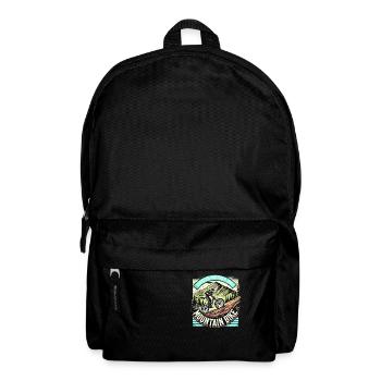 Das Leben ist besser auf einem Mountainbike - Rucksack - Schwarz - Vorne