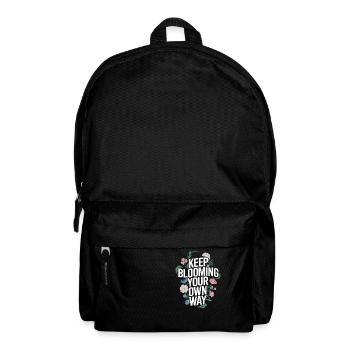 Keep Blooming Your Own Way Botanical - Backpack - black - Front