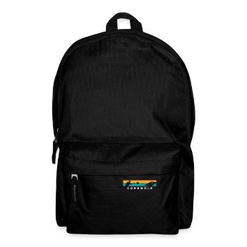 Cornhole Spieler Retro Stil Silhouette - Rucksack - Schwarz - Vorne