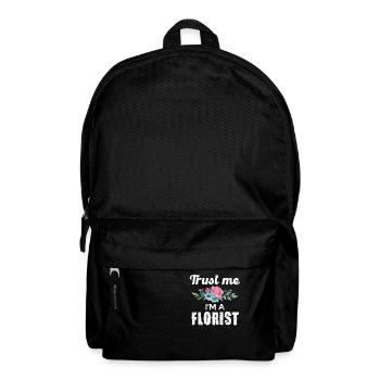 Trust me, I'm a florist with a floral motif - Backpack - black - Front