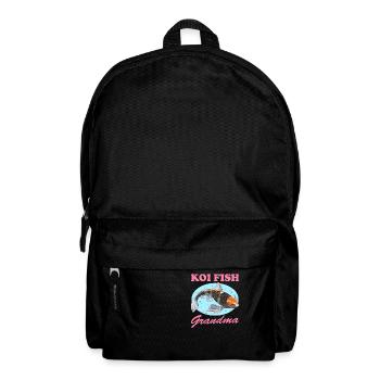 Koi Fish Grandma Koi Nishikigoi Gift - Backpack - black - Front