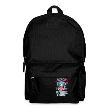 Just a Girl Who Loves Anime and Karaoke - Backpack - black - Front