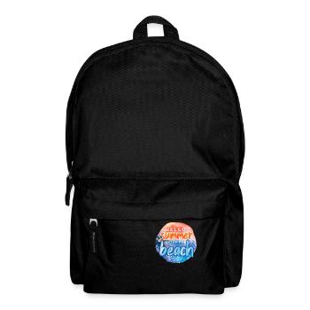 Hello Summer Beach - Rucksack - Schwarz - Vorne