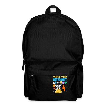 This little astronaut is 4 - Backpack - black - Front