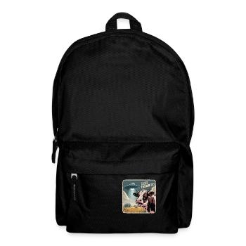 Außerirdische Begegnung Mit Kuh Und UFO - Rucksack - Schwarz - Vorne