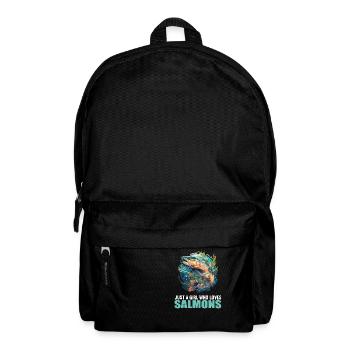 Lachse Lachs - Rucksack - Schwarz - Vorne