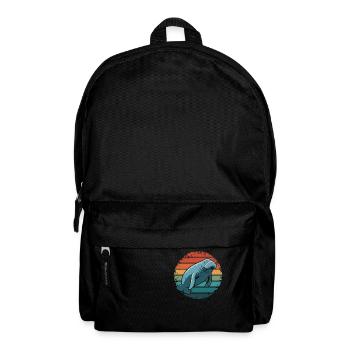 Manatee Retro Vintage Ocean Animal Funny Sea Cow - Rucksack - Schwarz - Vorne