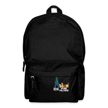 Ich & meine Follower – Katzenhumor Design - Rucksack - Schwarz - Vorne