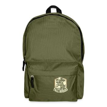 Rettet die Großpferde - Rucksack - Olivgrün - Vorne