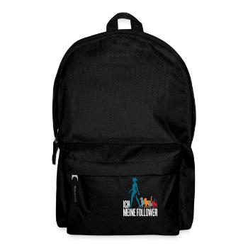 Ich & meine Follower – Katzenhumor Design - Rucksack - Schwarz - Vorne