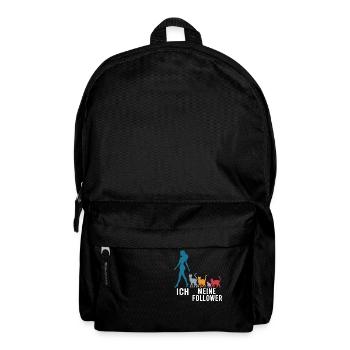 Ich & meine Follower – Katzenhumor Design - Rucksack - Schwarz - Vorne