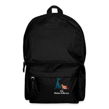 Ich & meine Follower – Hundehumor Design - Rucksack - Schwarz - Vorne