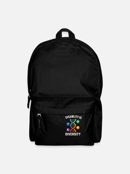 Disability Is Diversity DNA Design - Rucksack - Schwarz