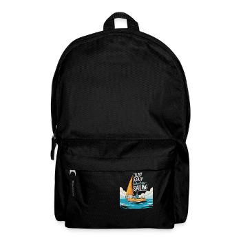 Just a Guy who loves Sailing – Sail Design - Backpack - black - Front