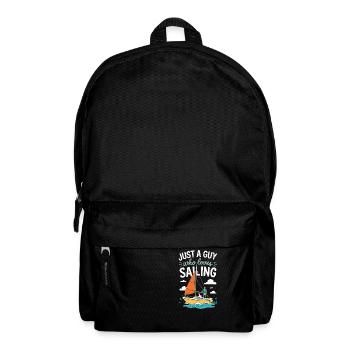 Just a Guy who loves Sailing – Sail Design - Backpack - black - Front